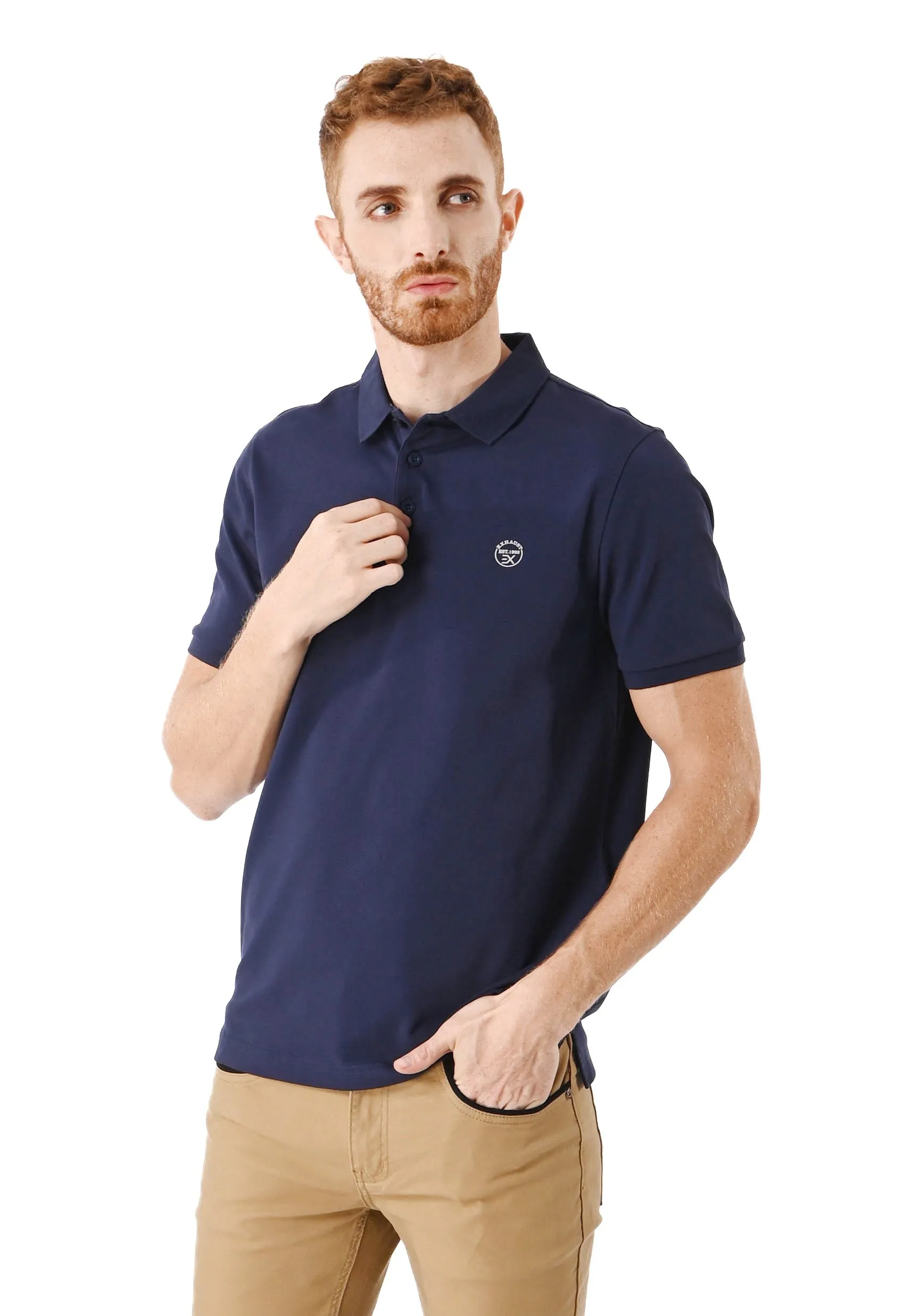 EXHAUST Mens Polo T-Shirt [Slim Fit] 1473