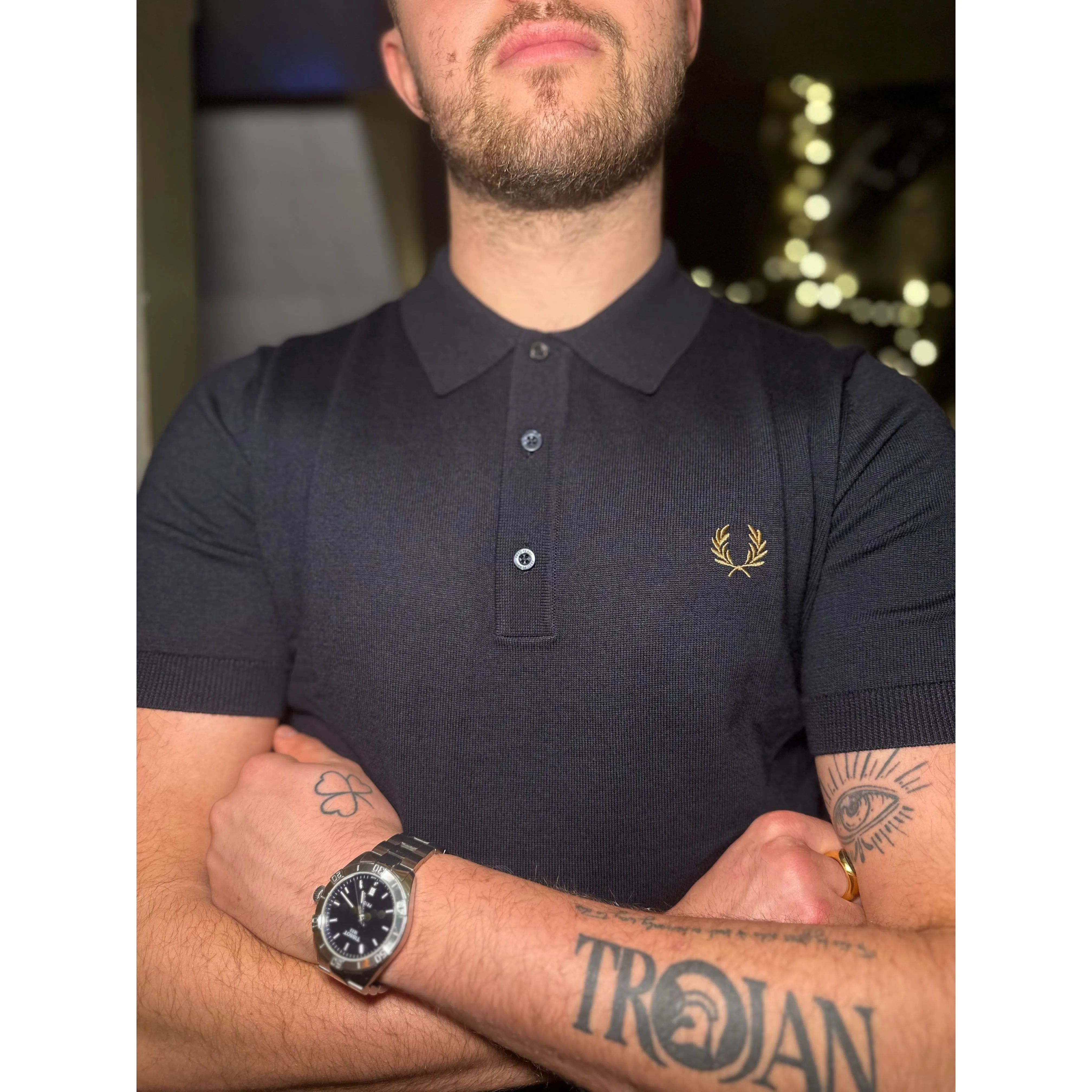 Fred Perry - K7623 Navy Knit - Polo