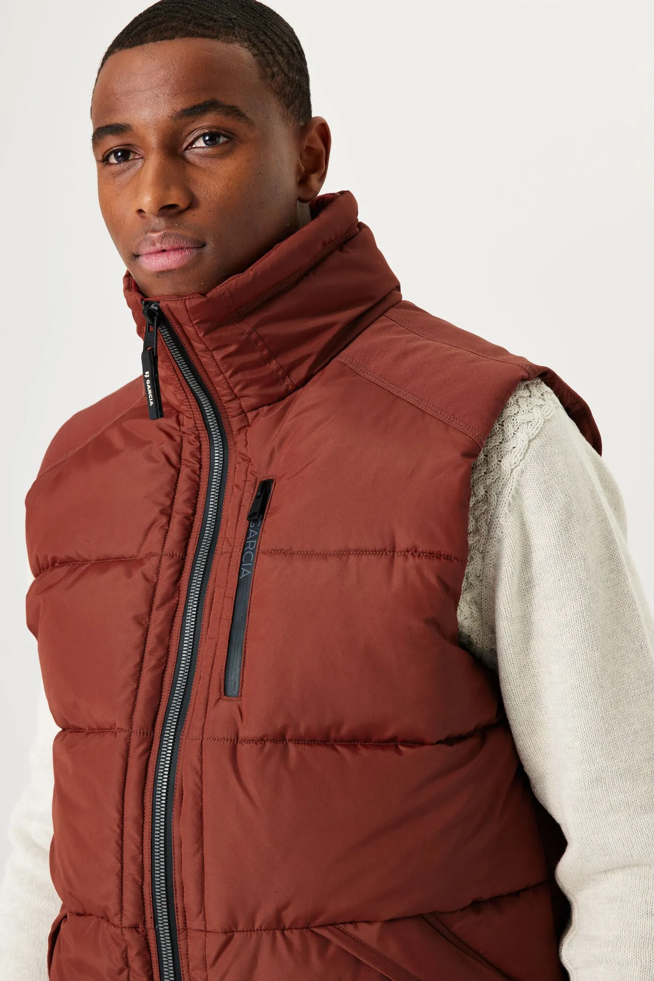 Garcia - Outdoor Sleeveless Jacket - Burnt Umber