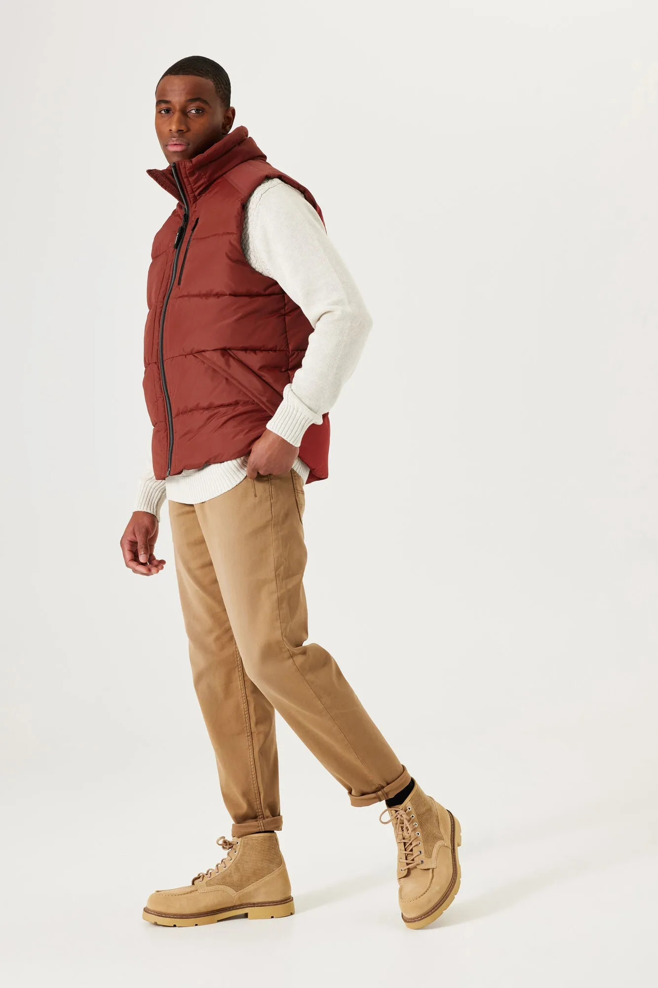 Garcia - Outdoor Sleeveless Jacket - Burnt Umber