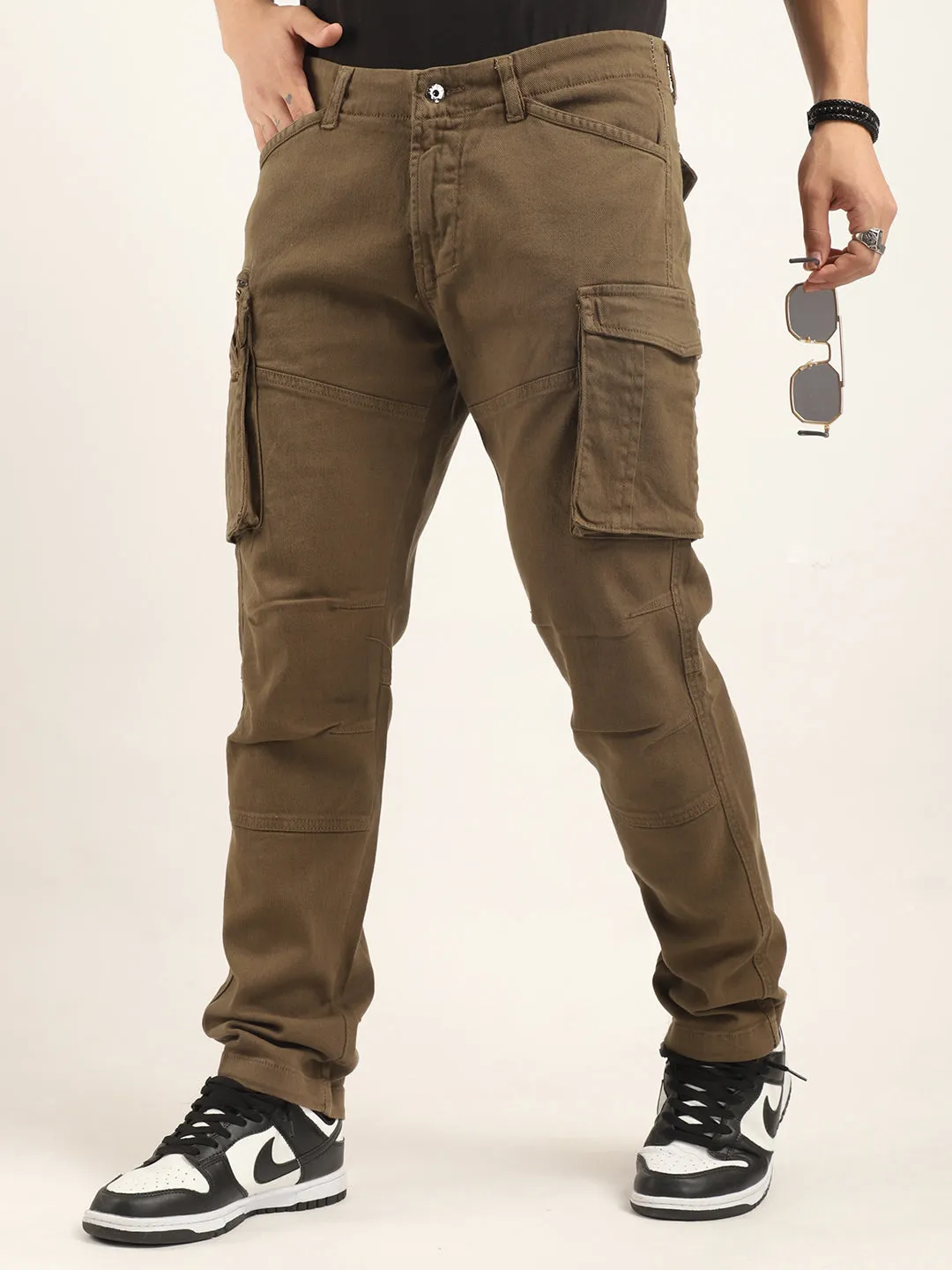 Glory Brown Denim Cargo