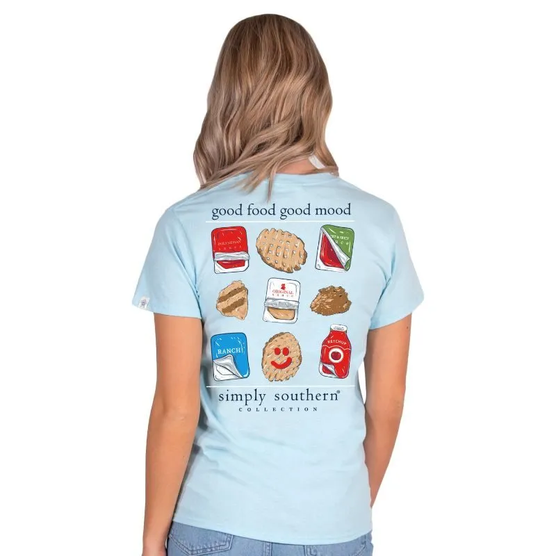 'Good Food Good Mood' Chicken Short Sleeve Tee by Simply Southern