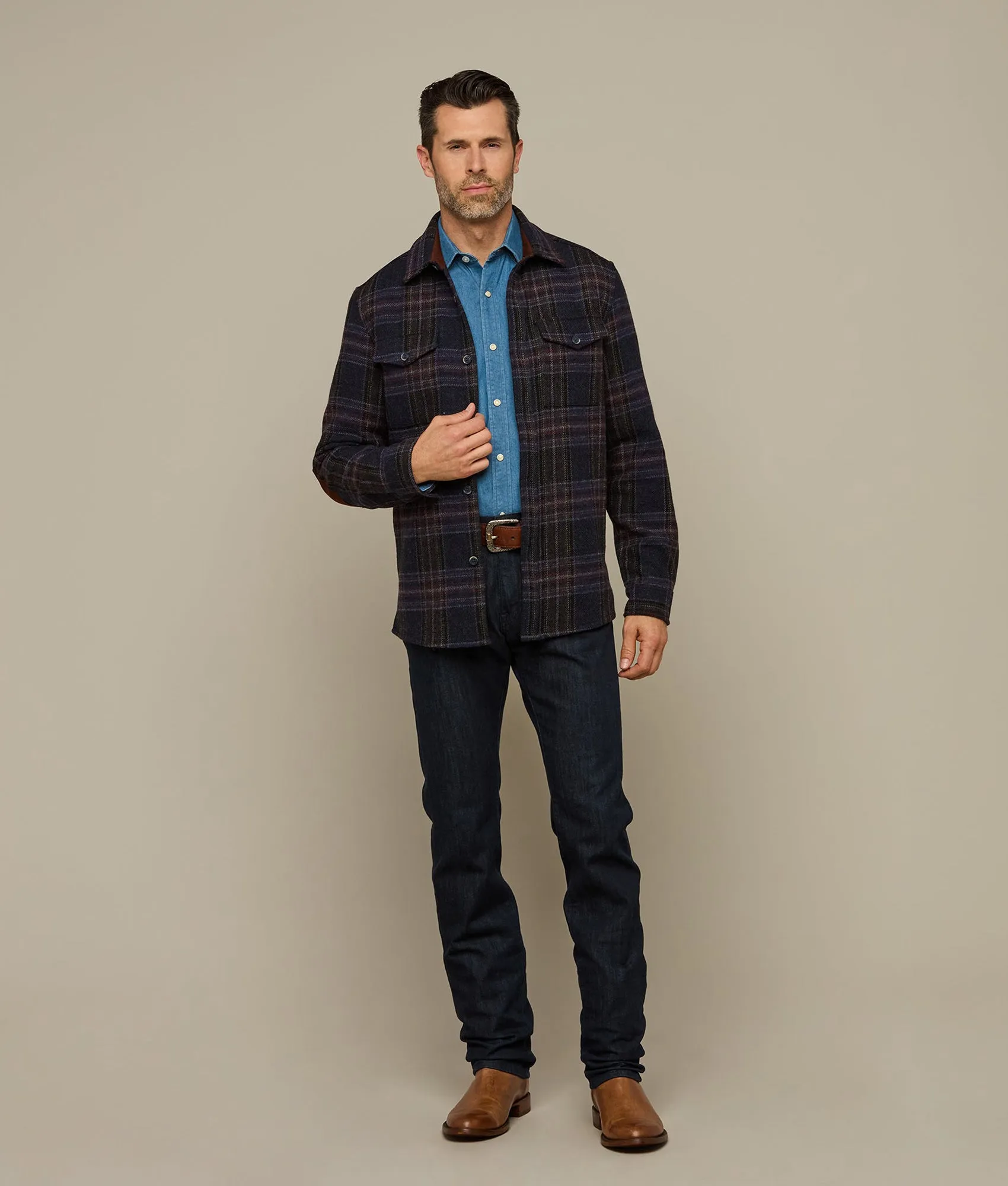 Gordy Chore Coat :: Blue Plaid