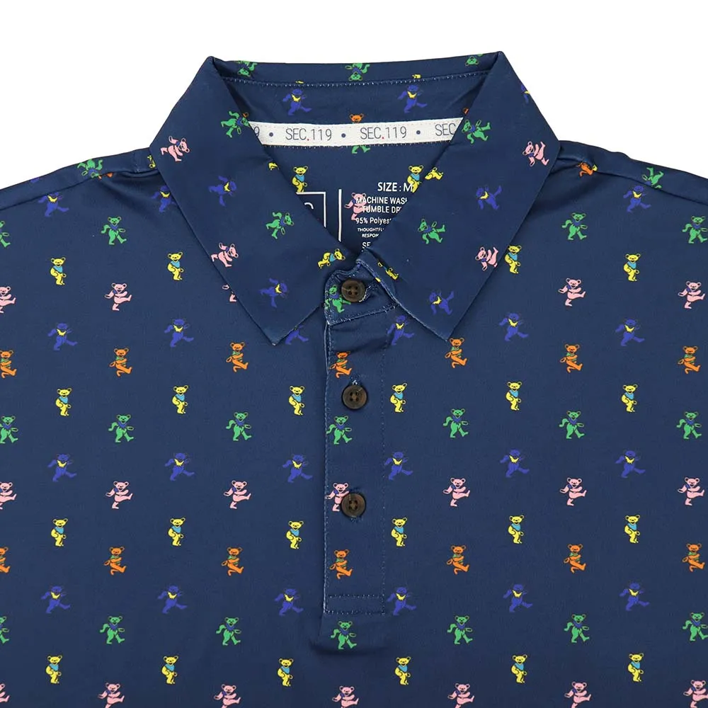 Grateful Dead | Performance Polo |  All Over Dancing Bear