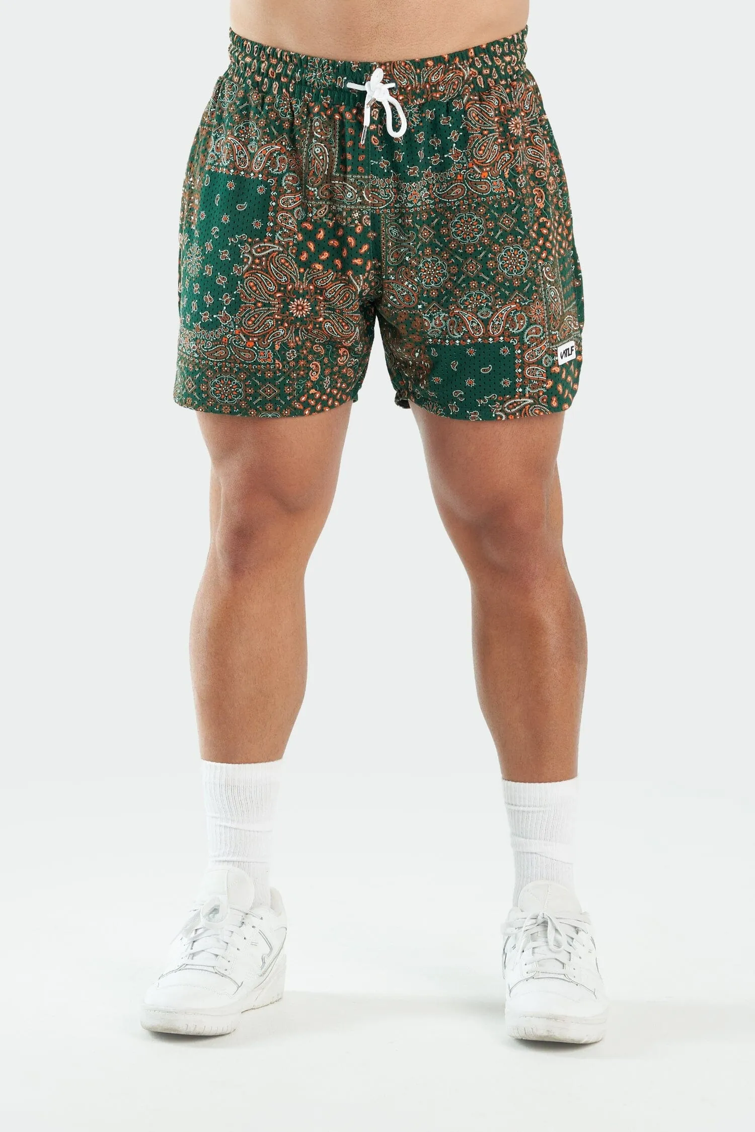 GTS Paisley 5 Inch Mesh Shorts