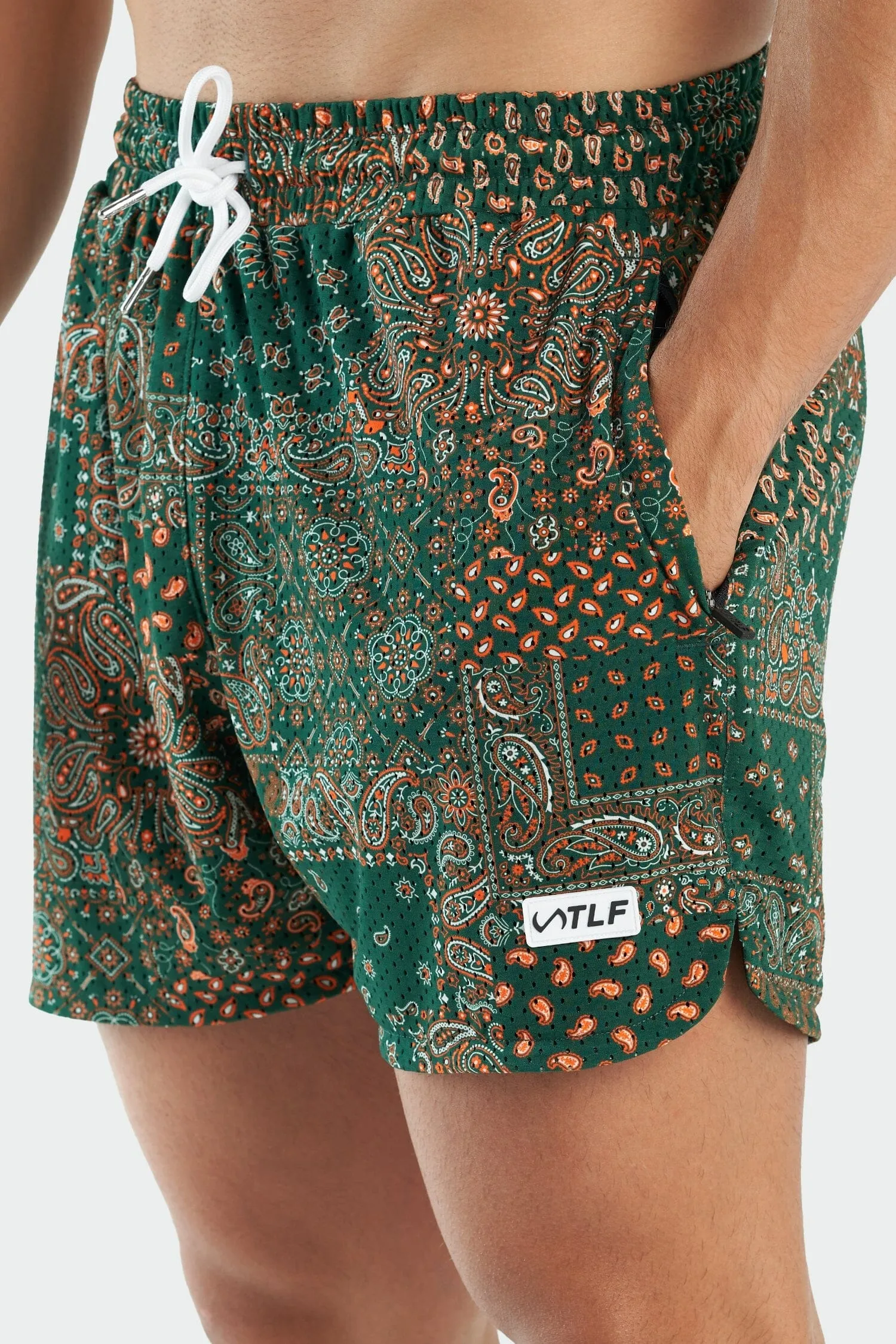 GTS Paisley 5 Inch Mesh Shorts