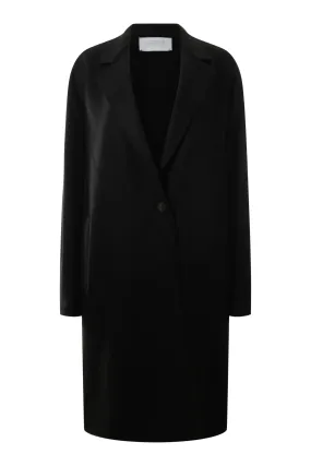 Harris Wharf London Oversized Cashmere Blend Overcoat in Black