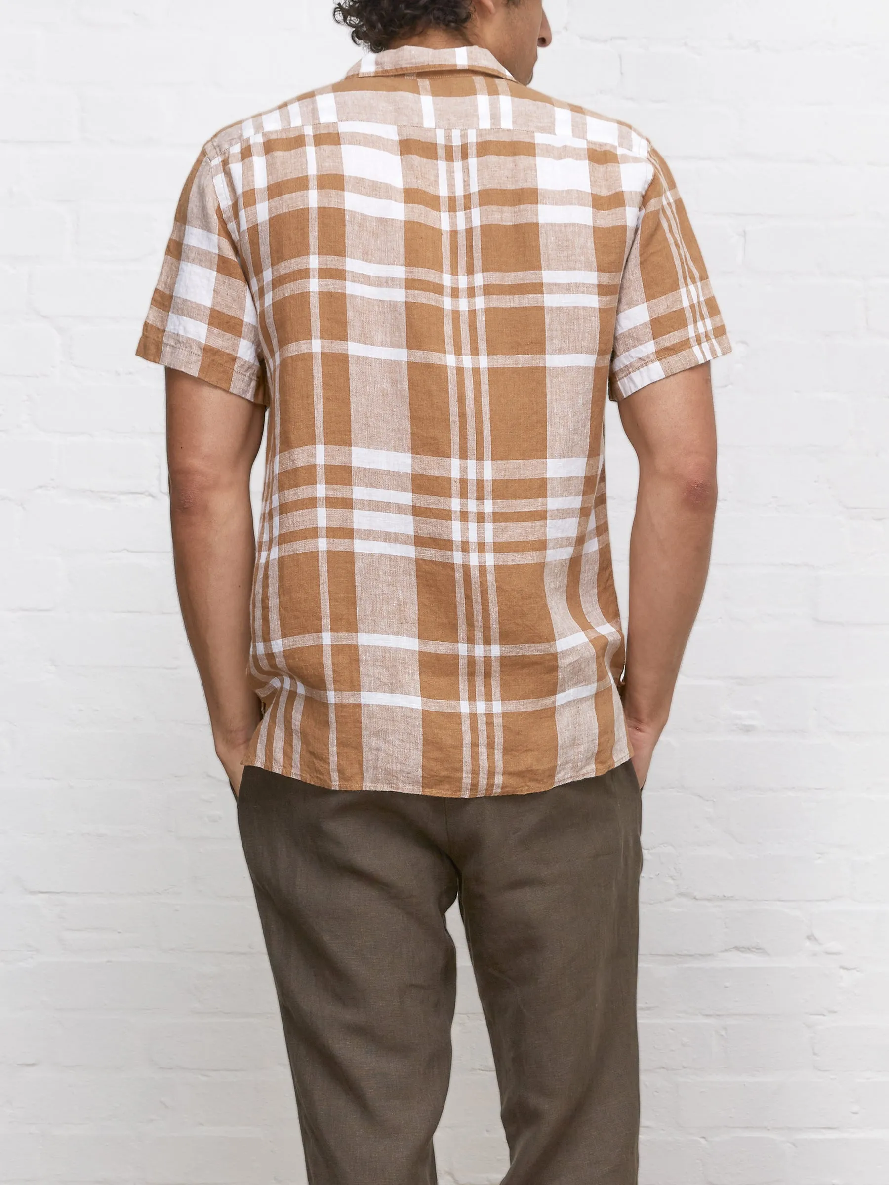 Havana Short Sleeve Shirt Dillon Ochre