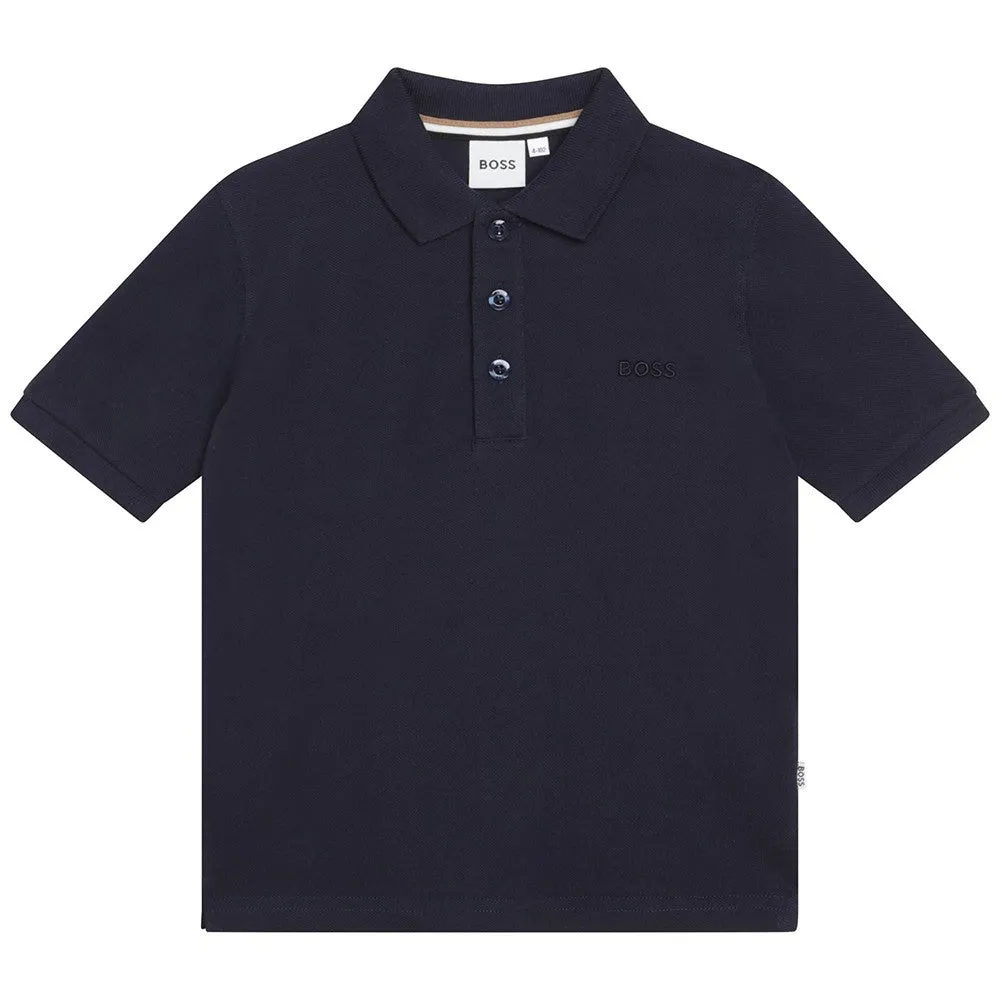 Hugo Boss Boys S/S Polo _Black J25M26-09B