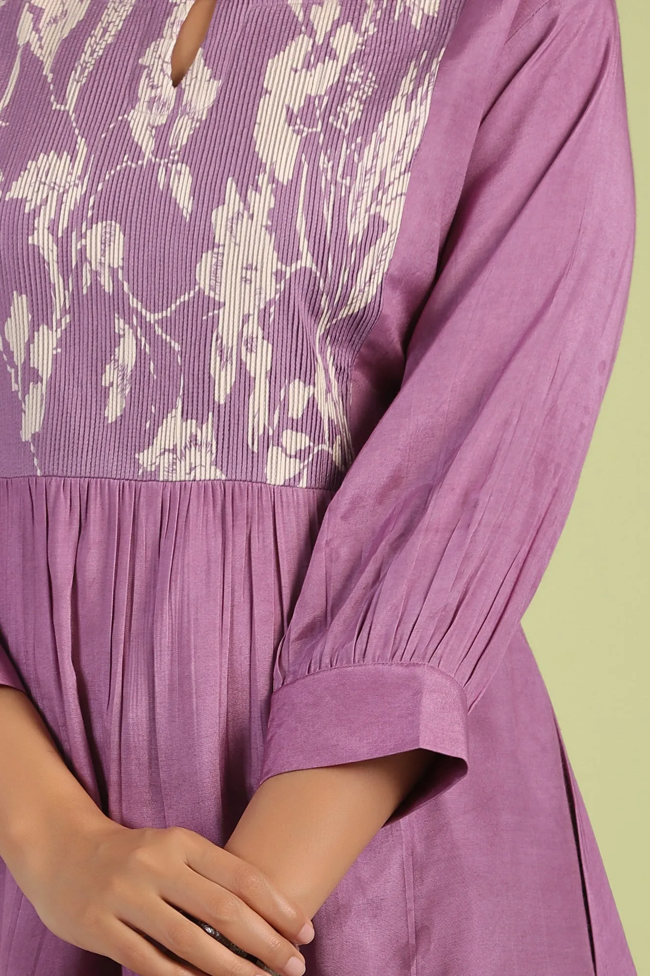 Lavender Fleur Silk Top