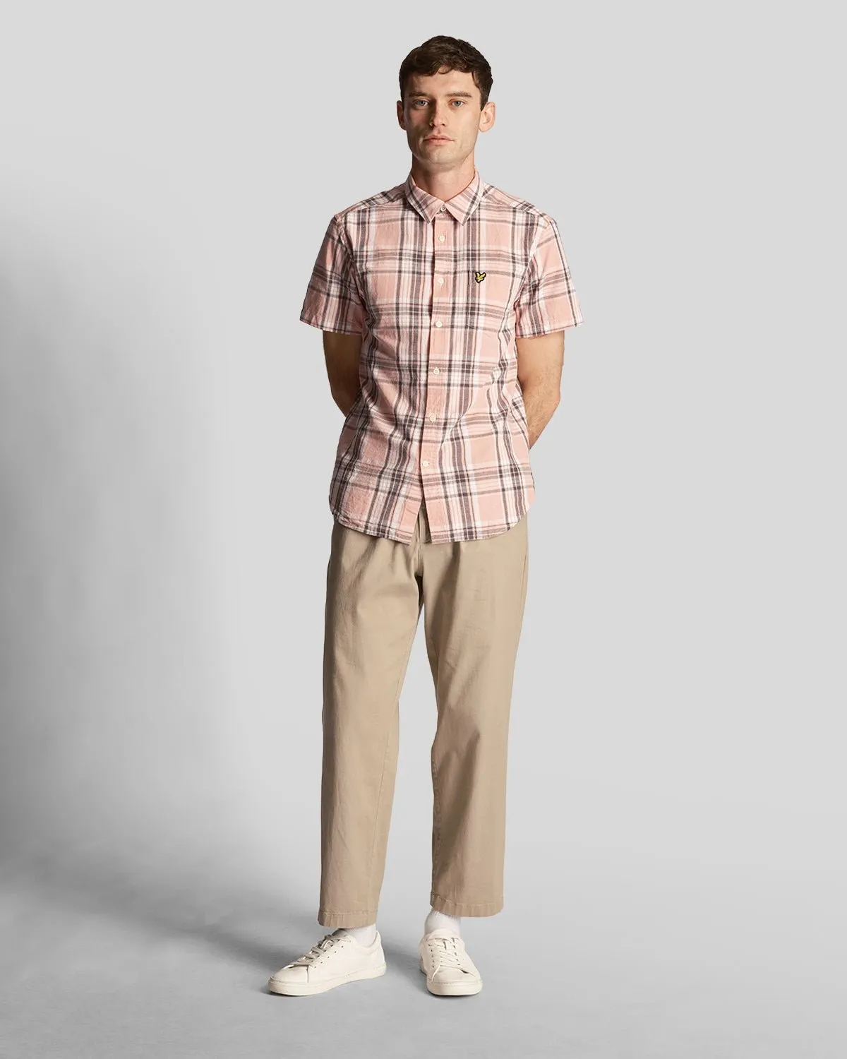 Linen Check Short Sleeve Shirt