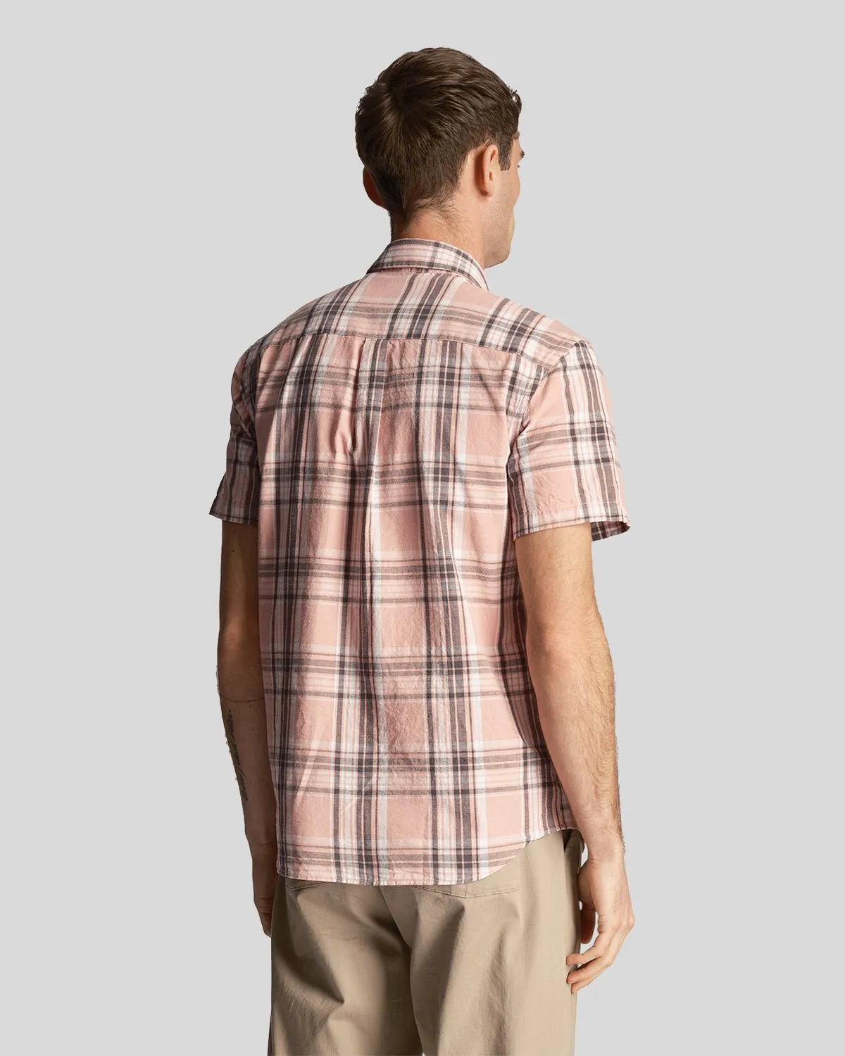 Linen Check Short Sleeve Shirt