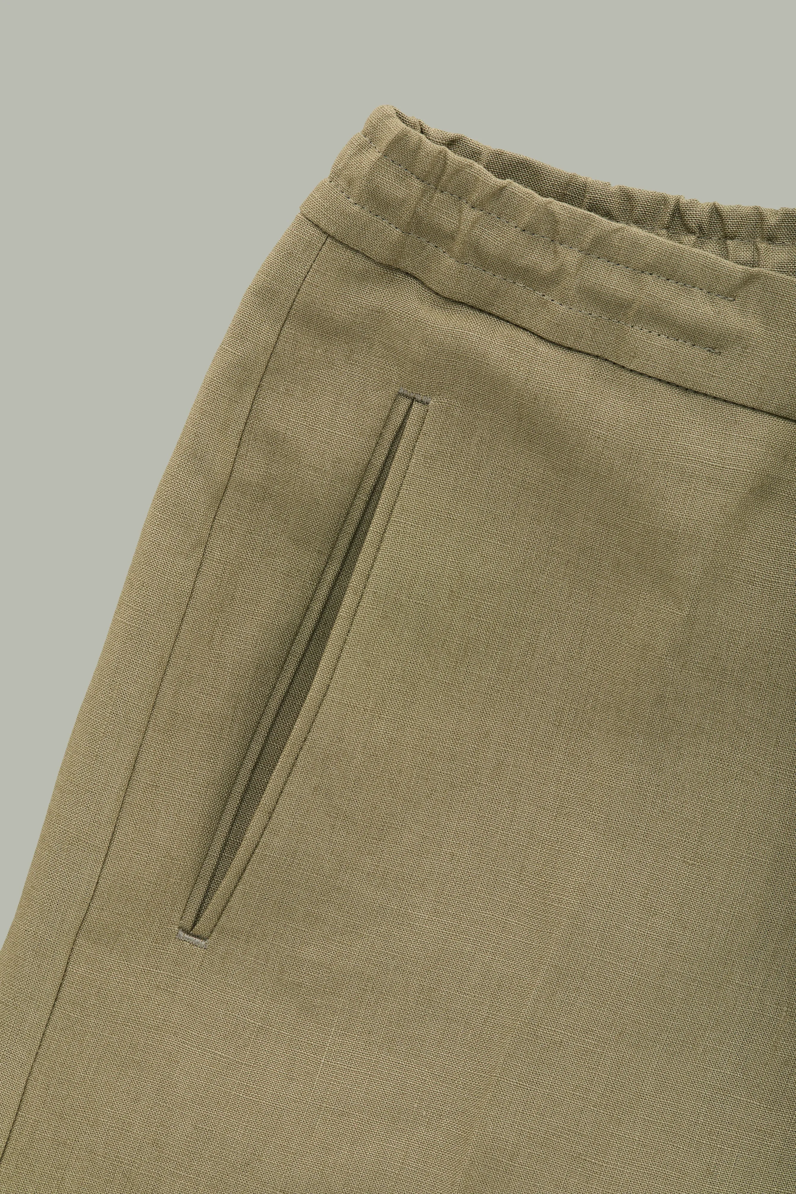 Linen Easy Shorts Sage