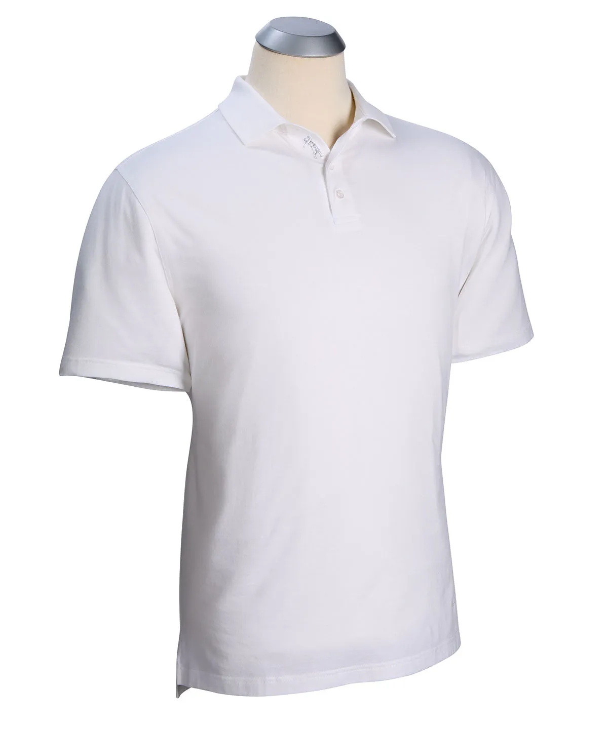 Liquid Stretch Cotton Short-Sleeve Polo Shirt