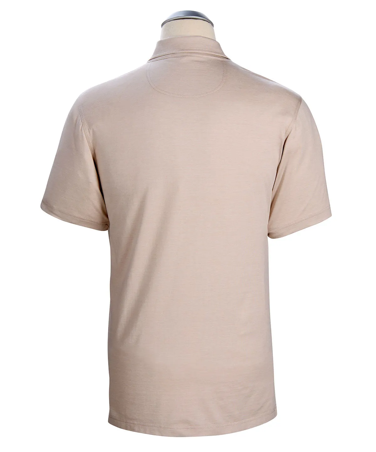 Liquid Stretch Cotton Short-Sleeve Polo Shirt