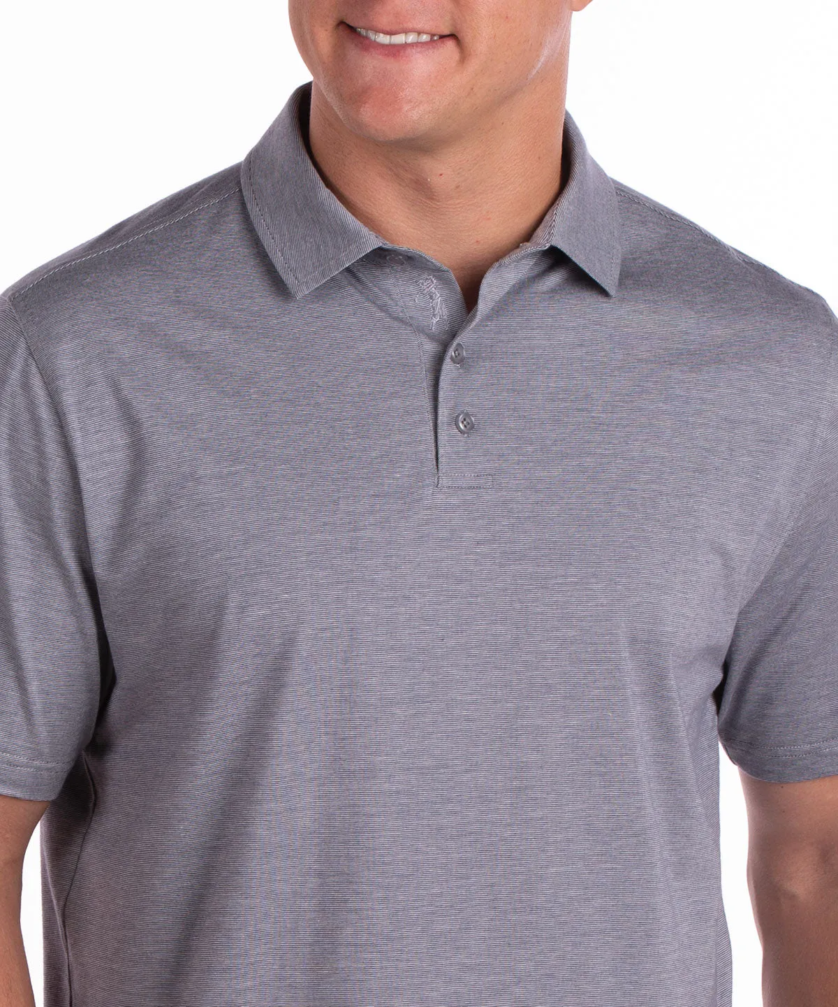 Liquid Stretch Cotton Short-Sleeve Polo Shirt