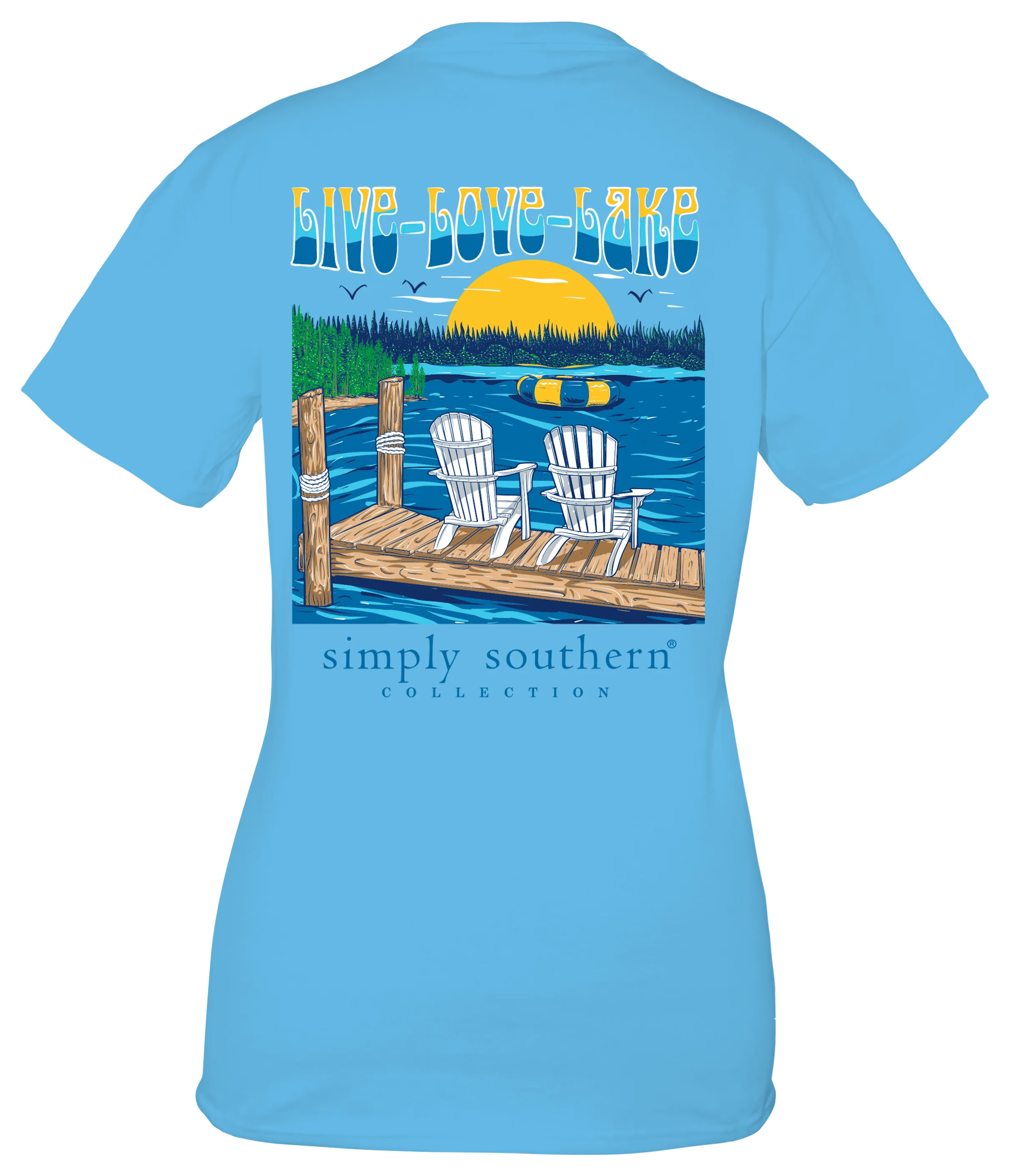 'Live Love Lake' Short Sleeve Tee by Simply Southern