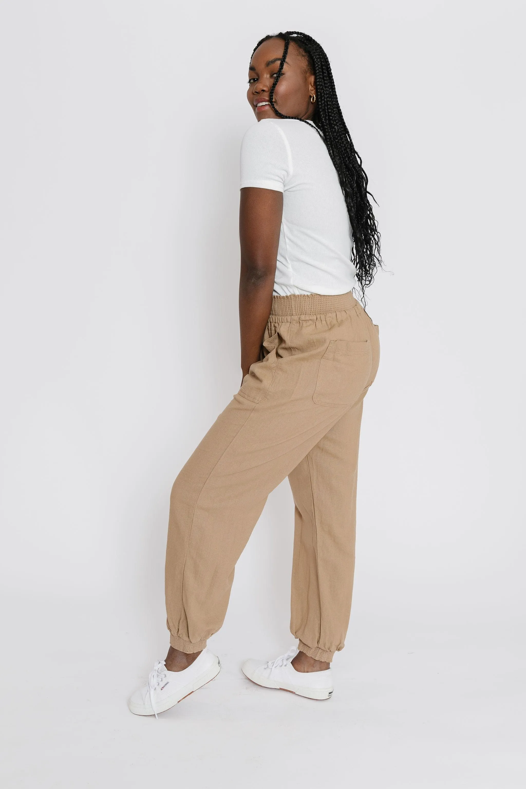 Livvy Pant in Camel