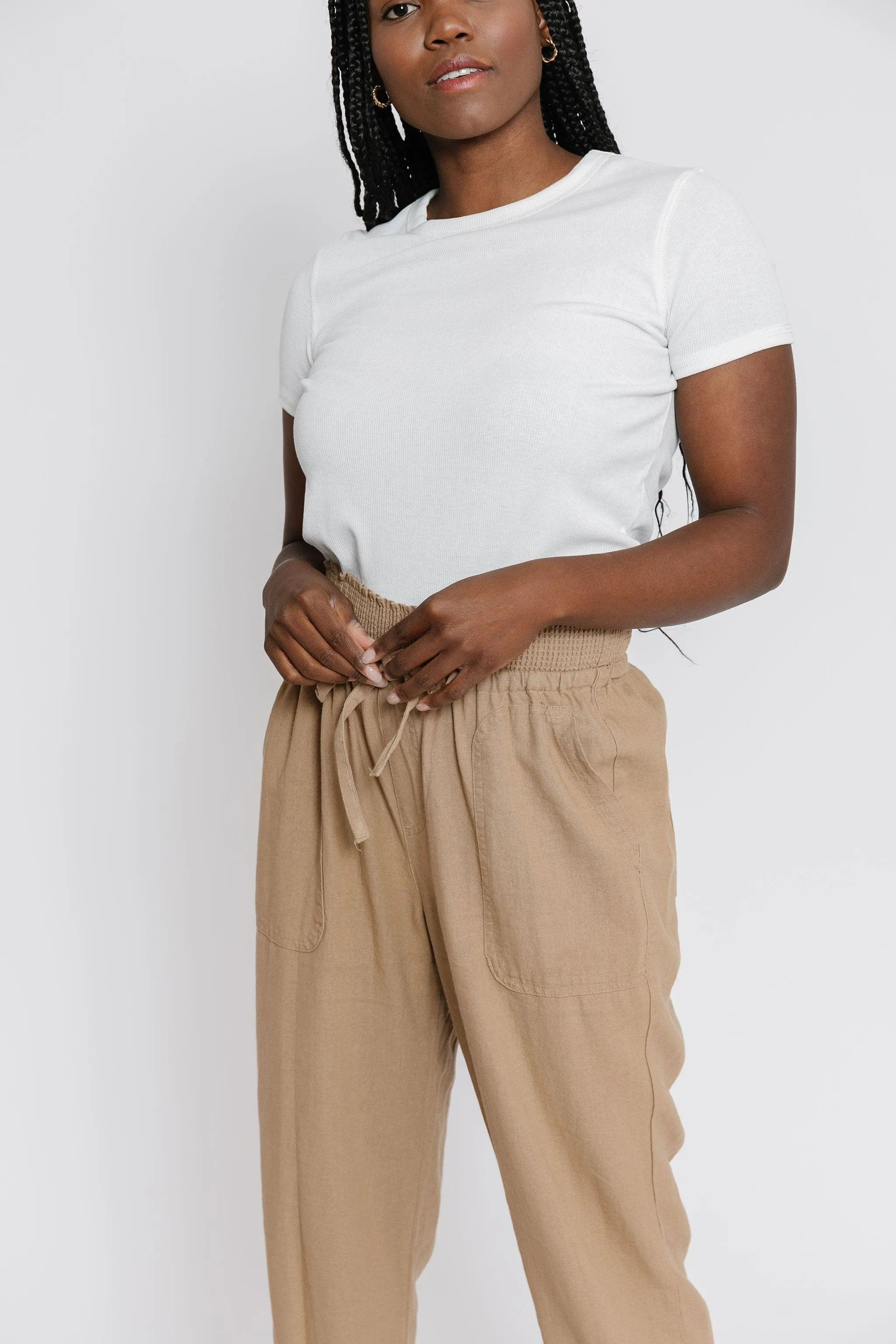 Livvy Pant in Camel