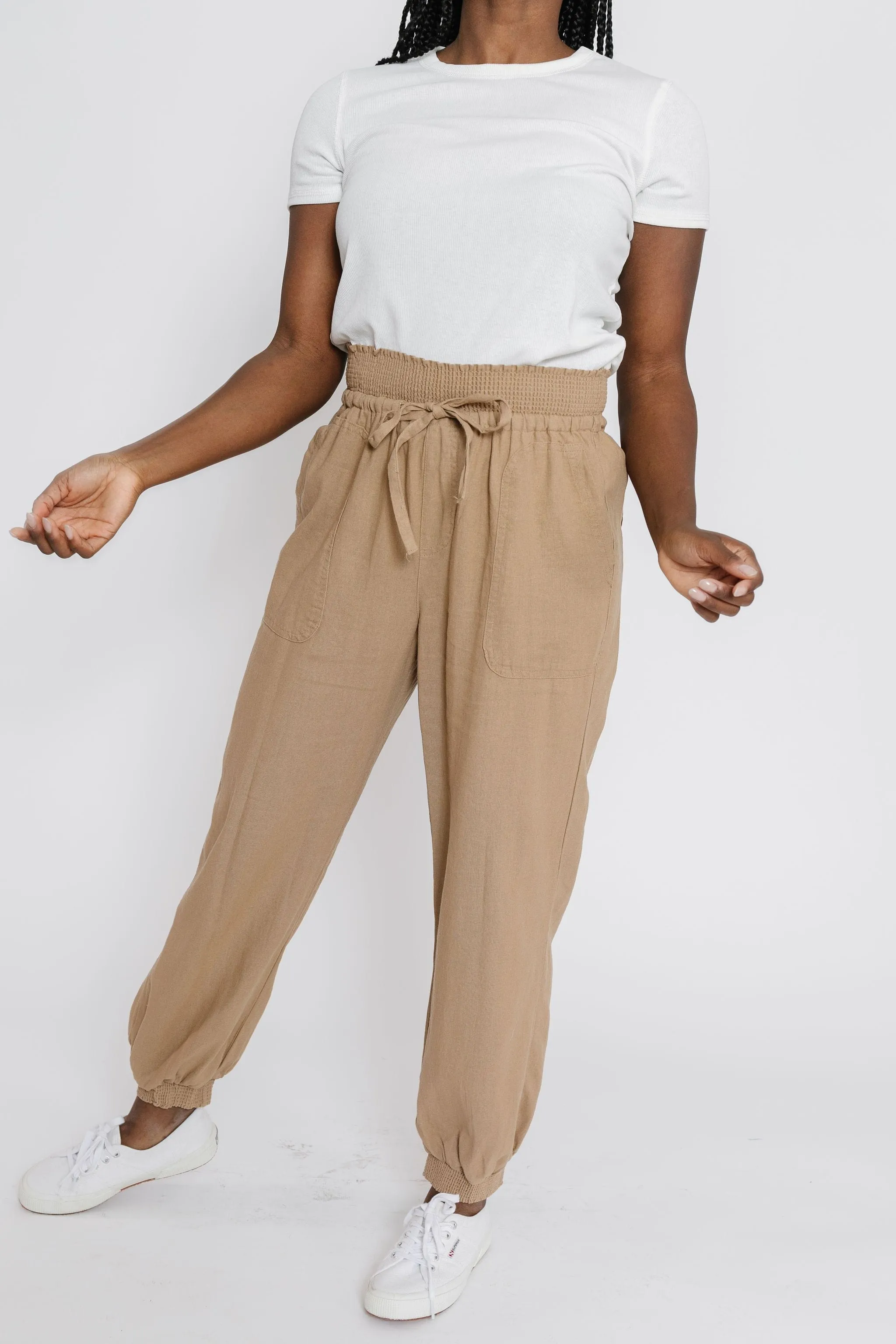 Livvy Pant in Camel