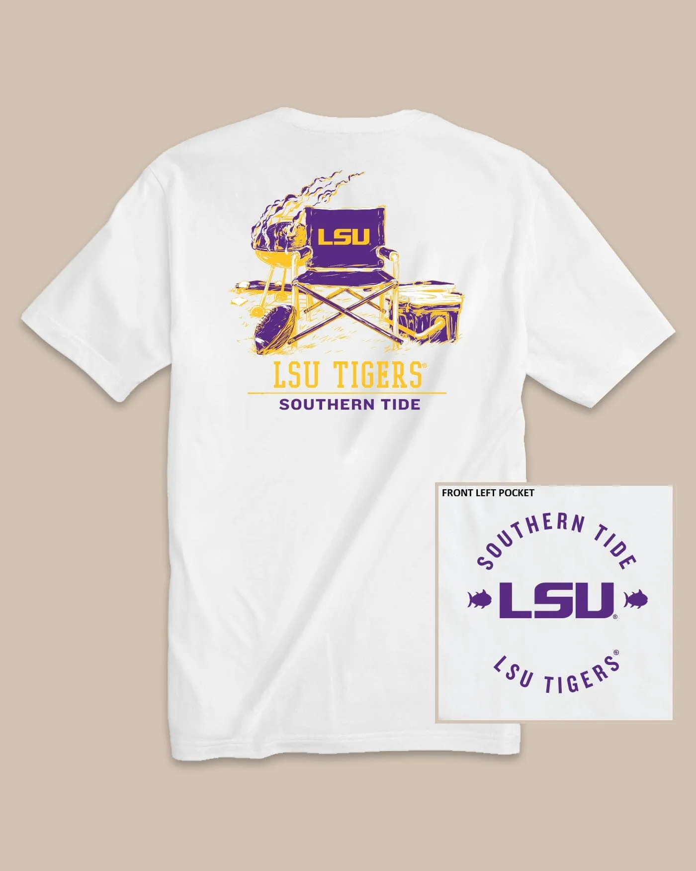 LSU Tigers Gameday BBQ Tailgate T-Shirt