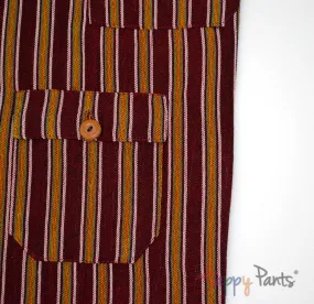 Maroon Stripy Happy-Pants