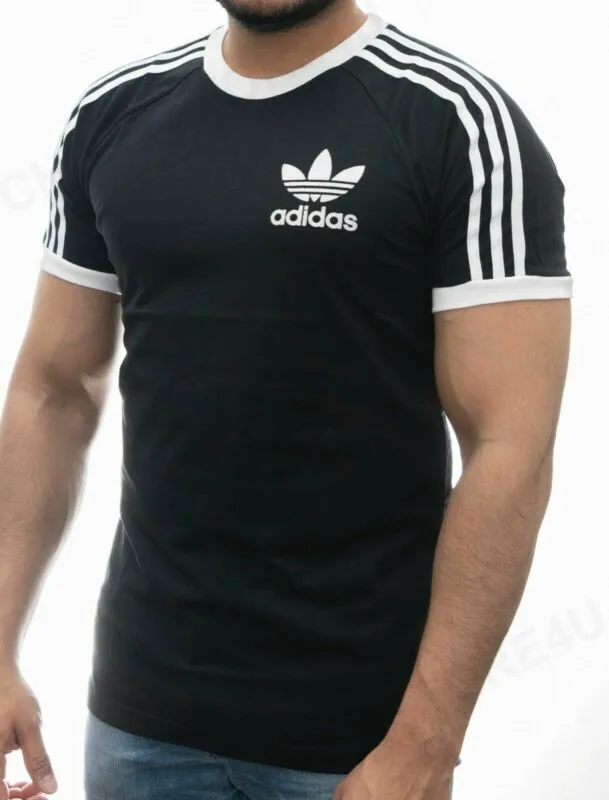 Mens Adidas Originals California Retro Essentials Crew Neck Short Sleeve T-Shirt