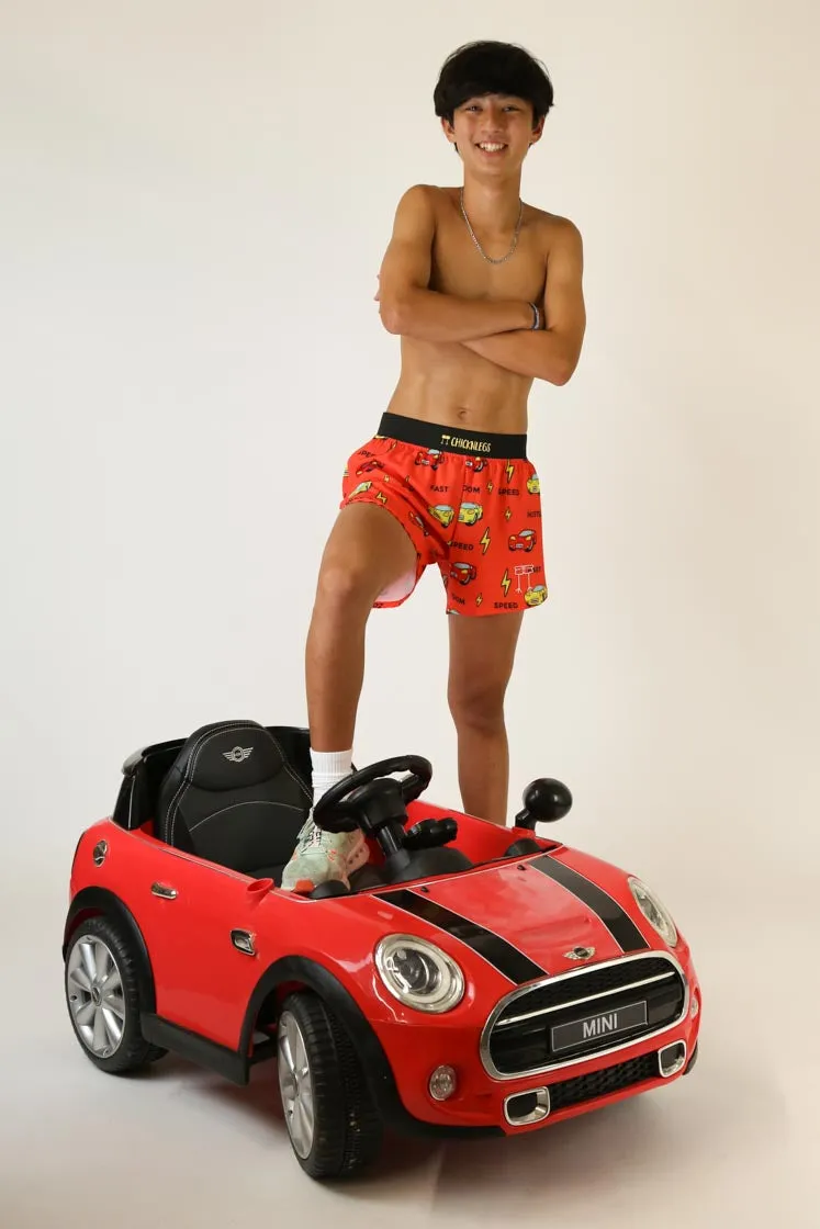 Men's Cars 4" Half Split Shorts