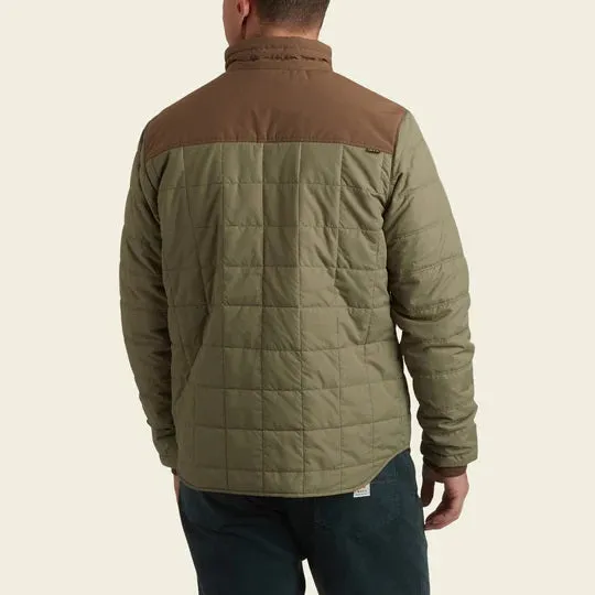 Howler Bros Merlin Mens Jacket in Mountain Green and Teak Color