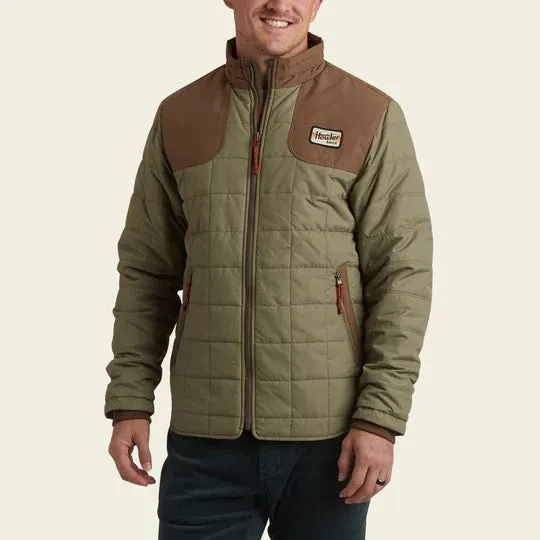 Howler Bros Merlin Mens Jacket in Mountain Green and Teak Color