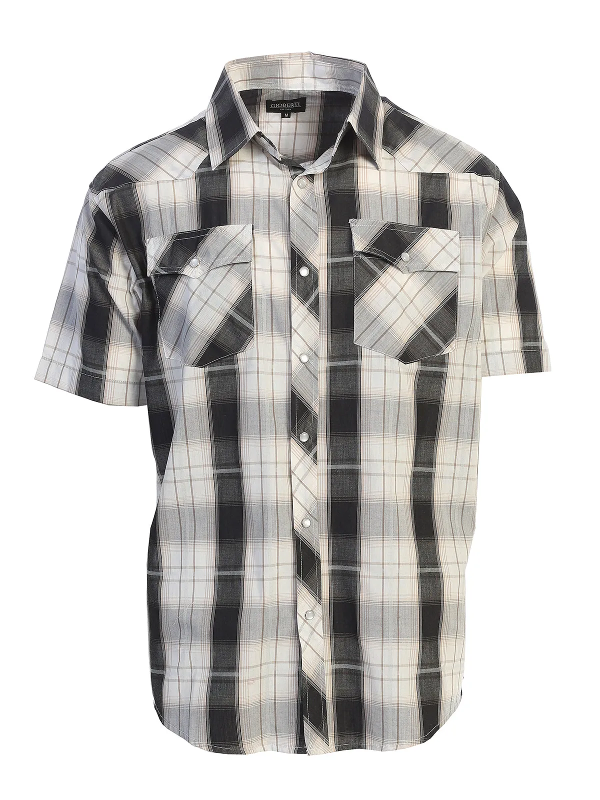 Men's Plaid Western Shirt, XXL