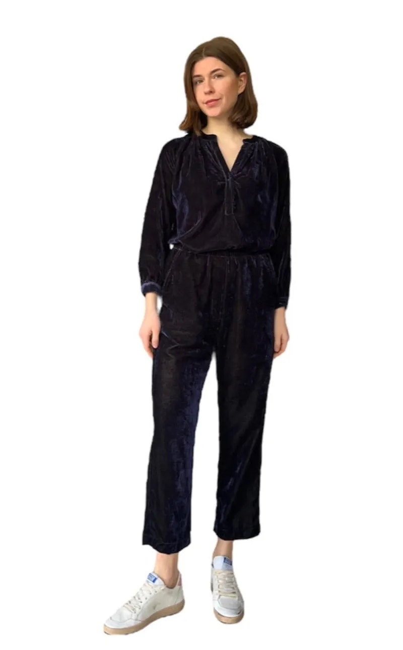 Midnight Velvet Mokka Pullover Top