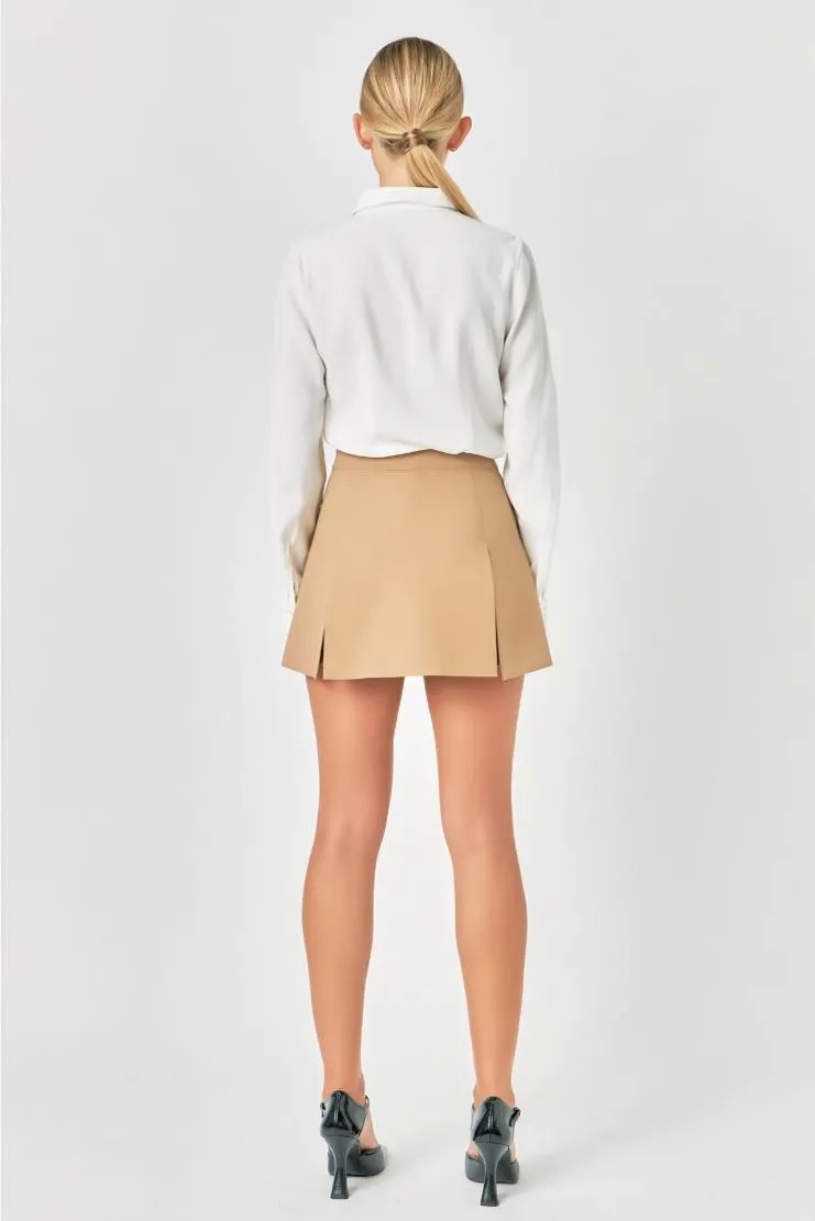 Molly Single Pleat Mini Skort