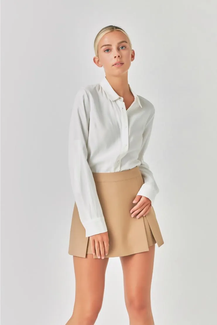 Molly Single Pleat Mini Skort