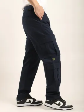 Navy Cotton Drill Baggy Fit 8 pocket Cargo