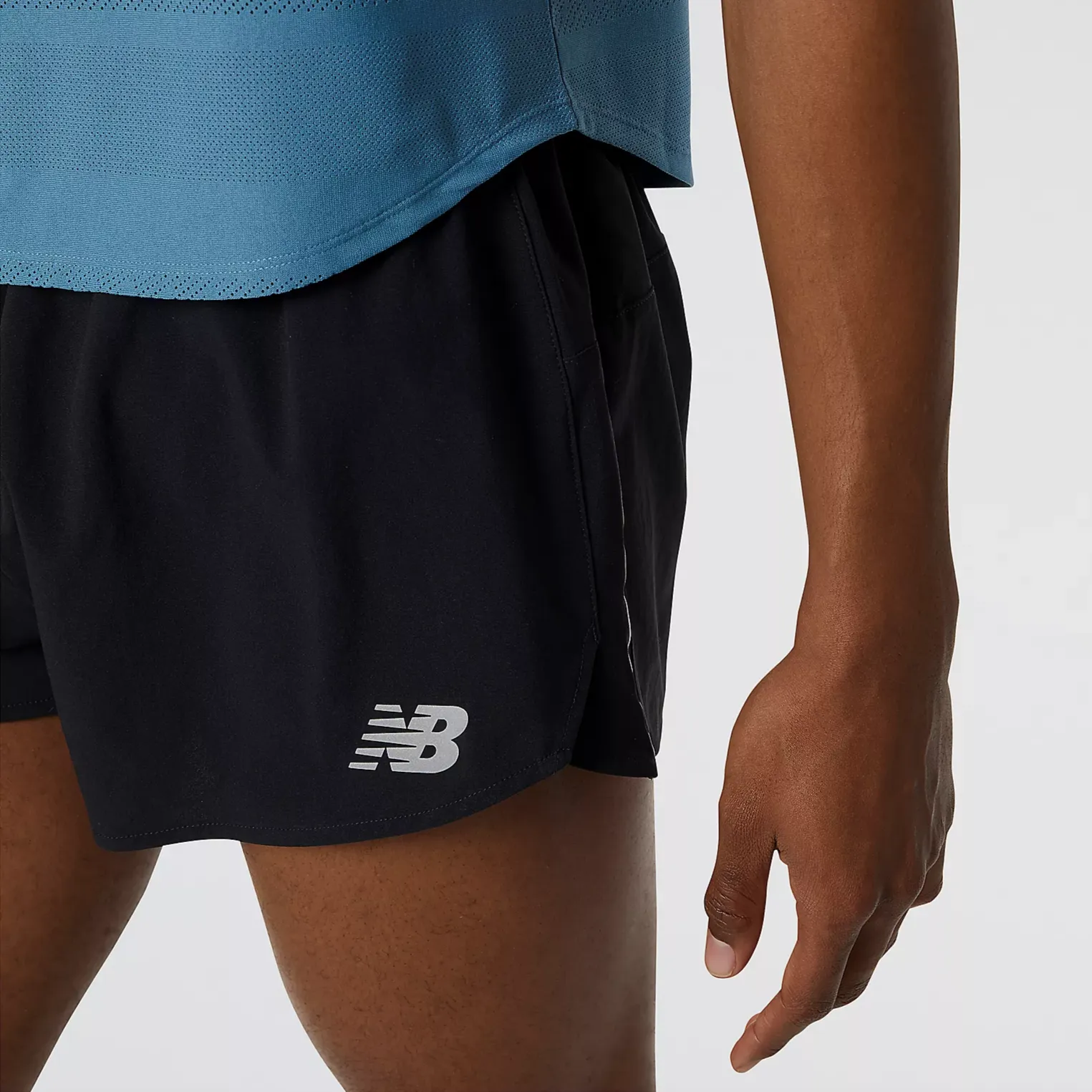 New Balance Mens Performance Impact Run 3 Split Running Shorts