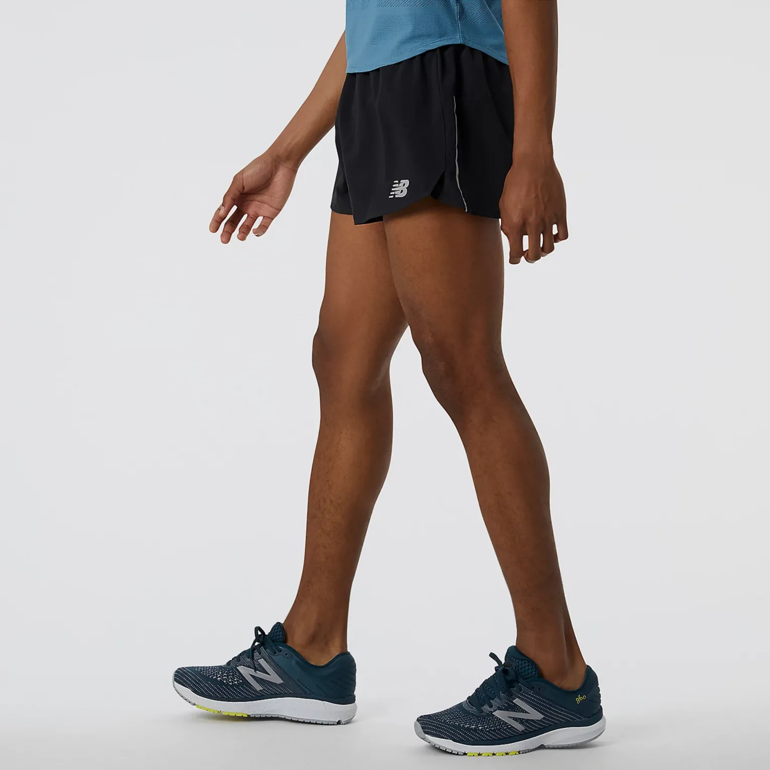 New Balance Mens Performance Impact Run 3 Split Running Shorts