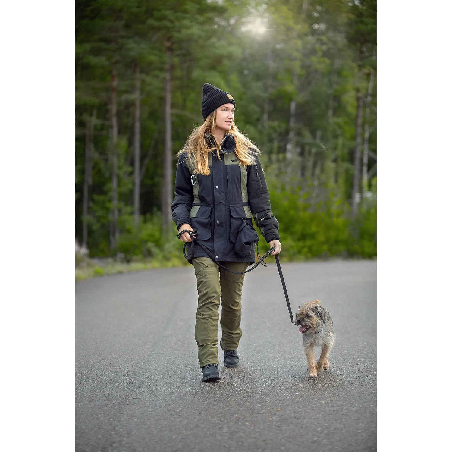 Original Ladies Waterproof Winter Jacket in Black/Olive - Ideal for All-Weather Protection