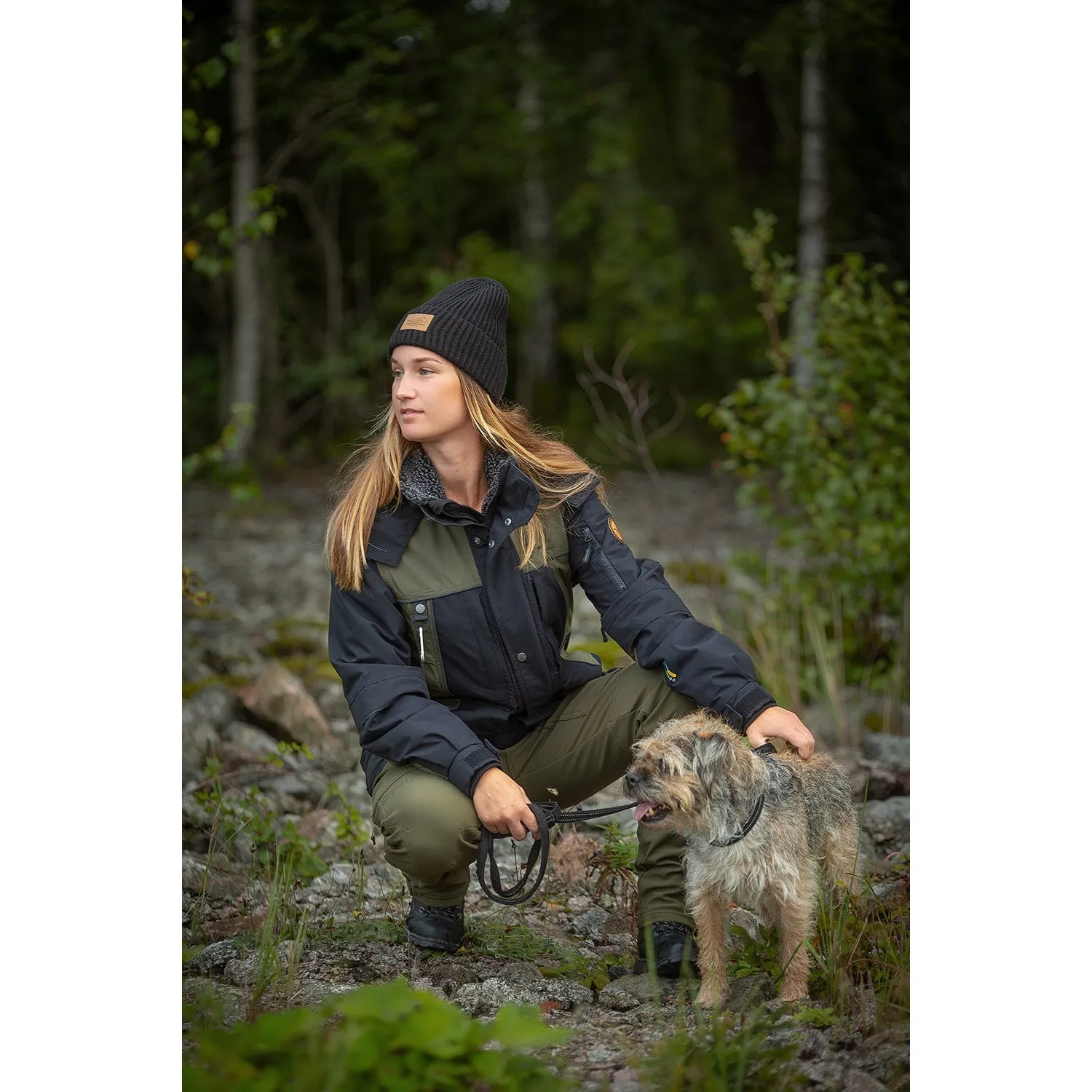 Original Ladies Waterproof Winter Jacket in Black/Olive - Ideal for All-Weather Protection