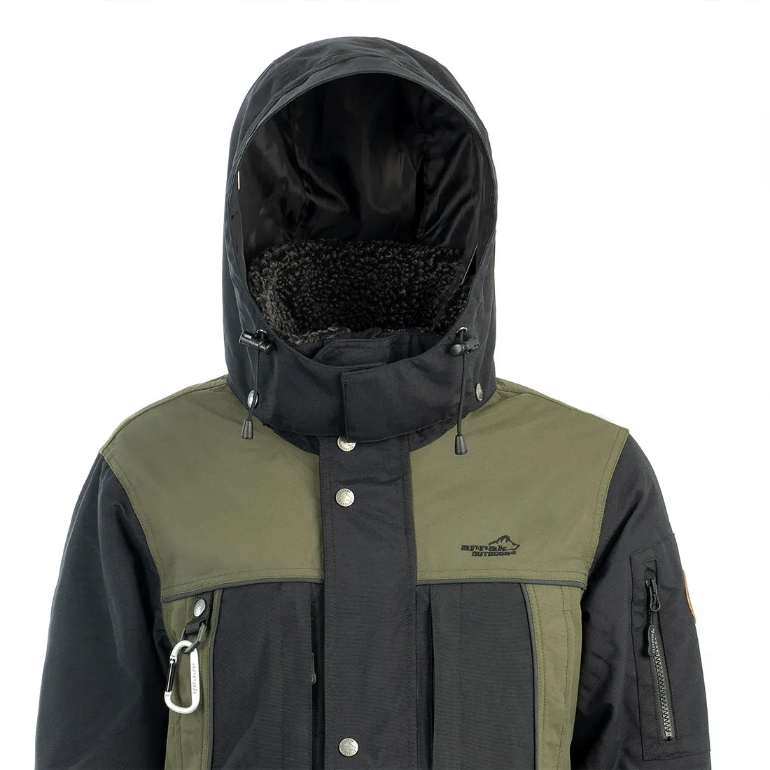 Original Ladies Waterproof Winter Jacket in Black/Olive - Ideal for All-Weather Protection