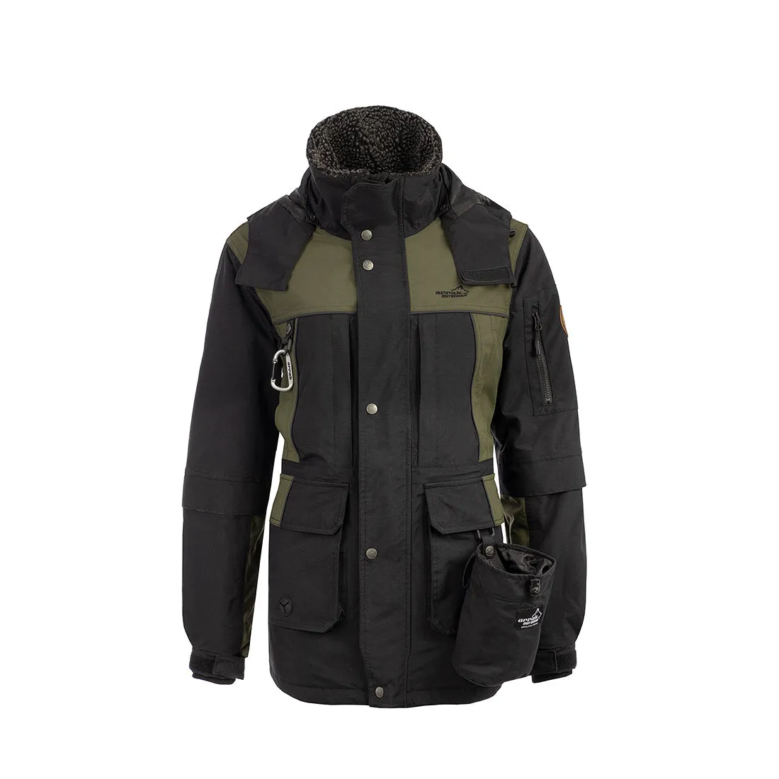 Original Ladies Waterproof Winter Jacket in Black/Olive - Ideal for All-Weather Protection