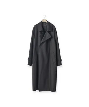 OVERSIZED DOUBLE BREASTED COAT "DARK CHARCOAL"