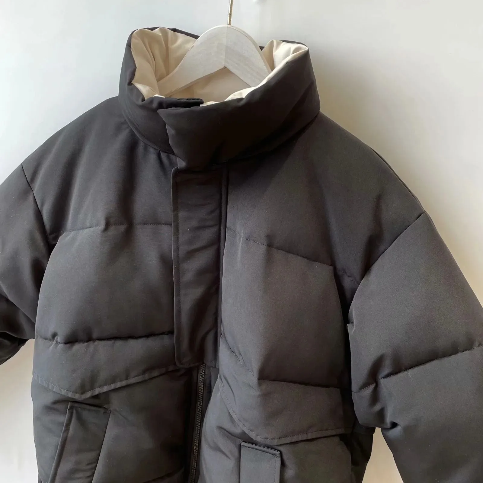 Oversized Quilted Winter Puffer Thick Warm Padded Puff Parka Jacket