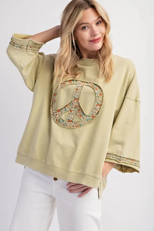 Peace Sign Pullover