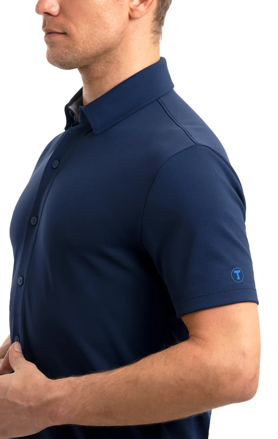 Performance Short Sleeve Button Down Polo