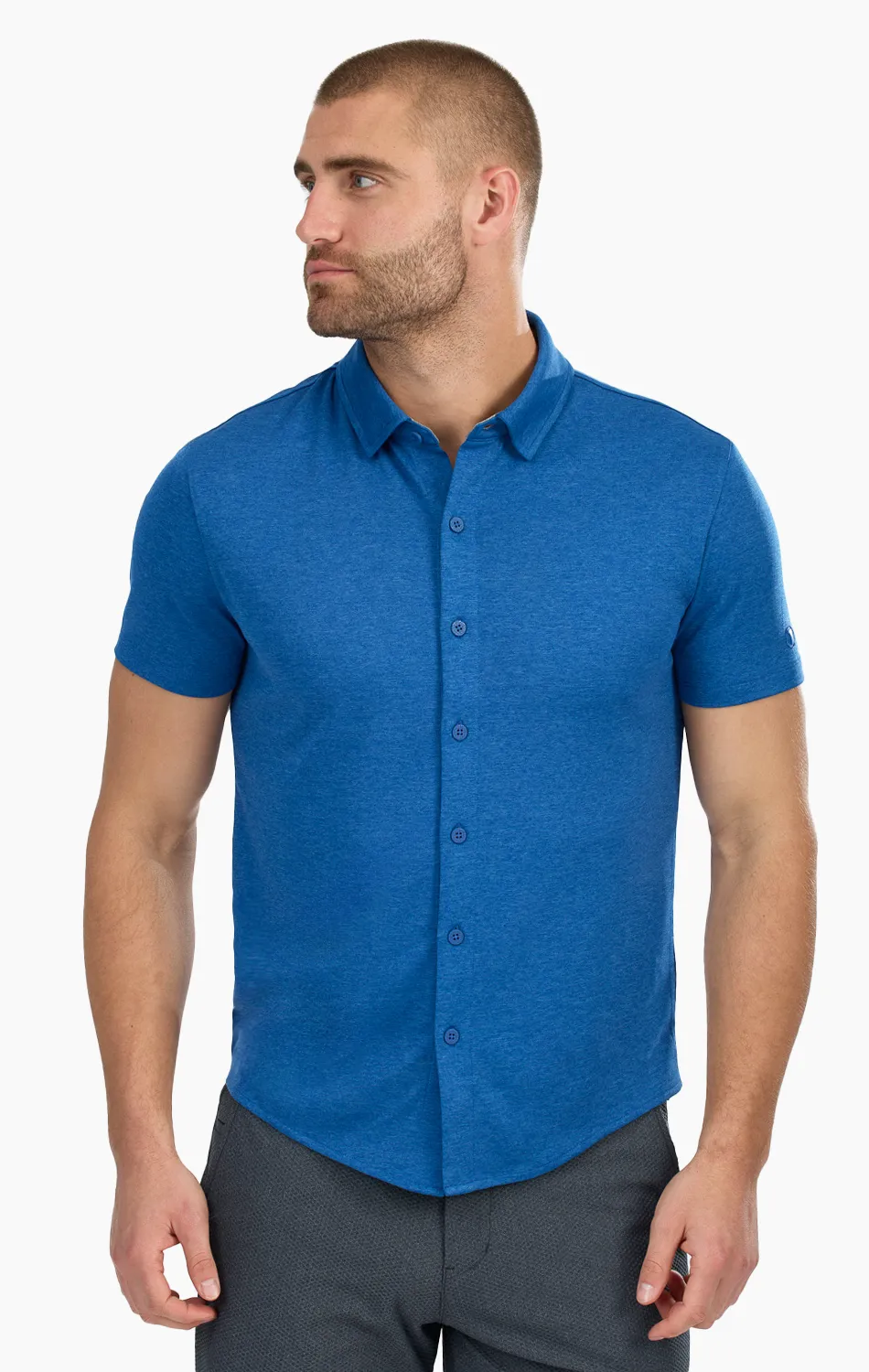 Performance Short Sleeve Button Down Polo