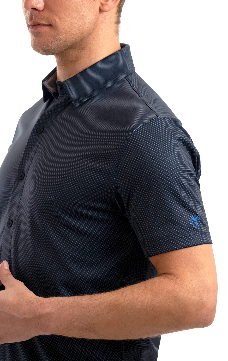 Performance Short Sleeve Button Down Polo