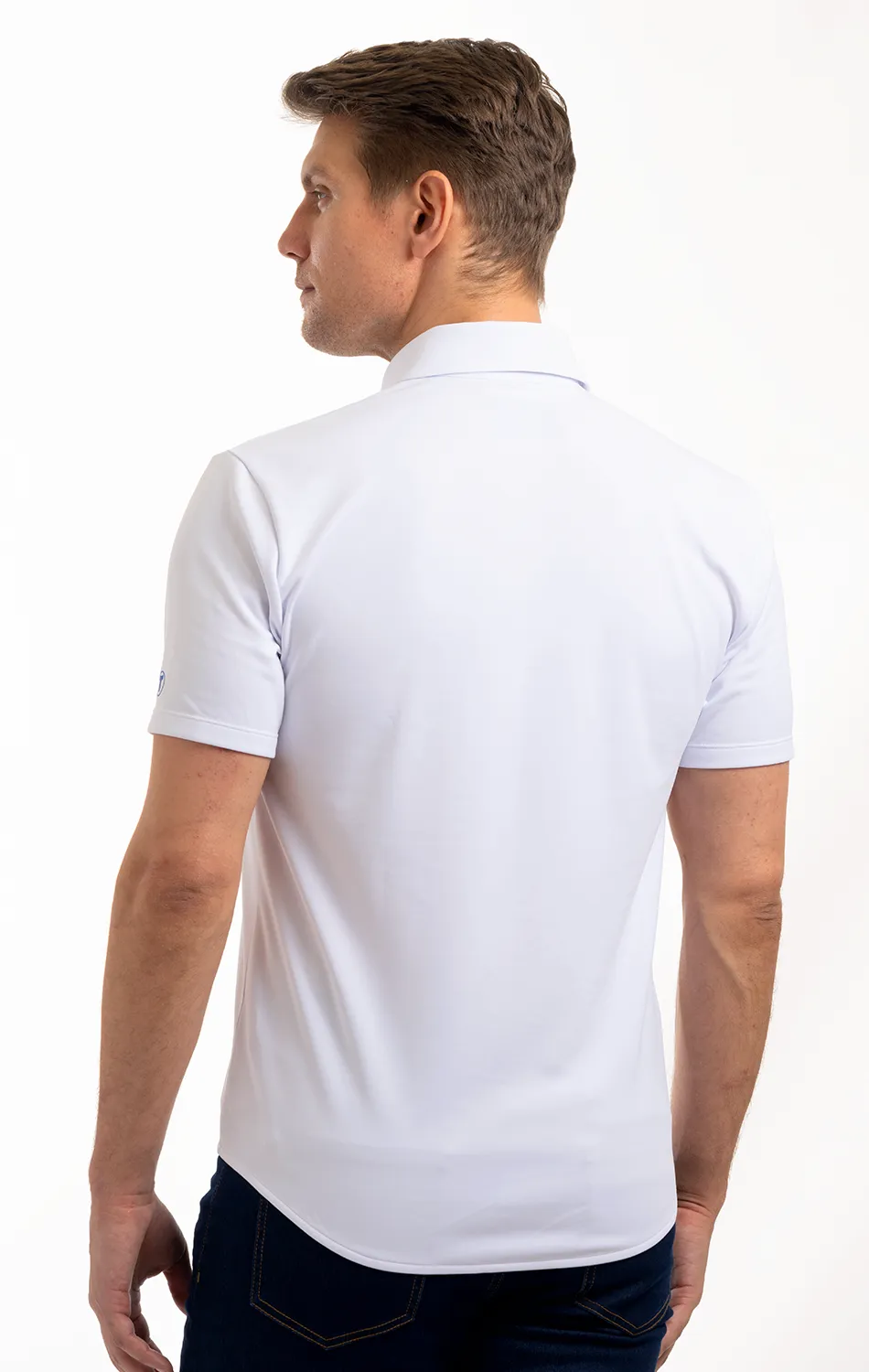 Performance Short Sleeve Button Down Polo