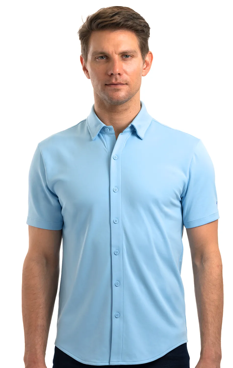 Performance Short Sleeve Button Down Polo