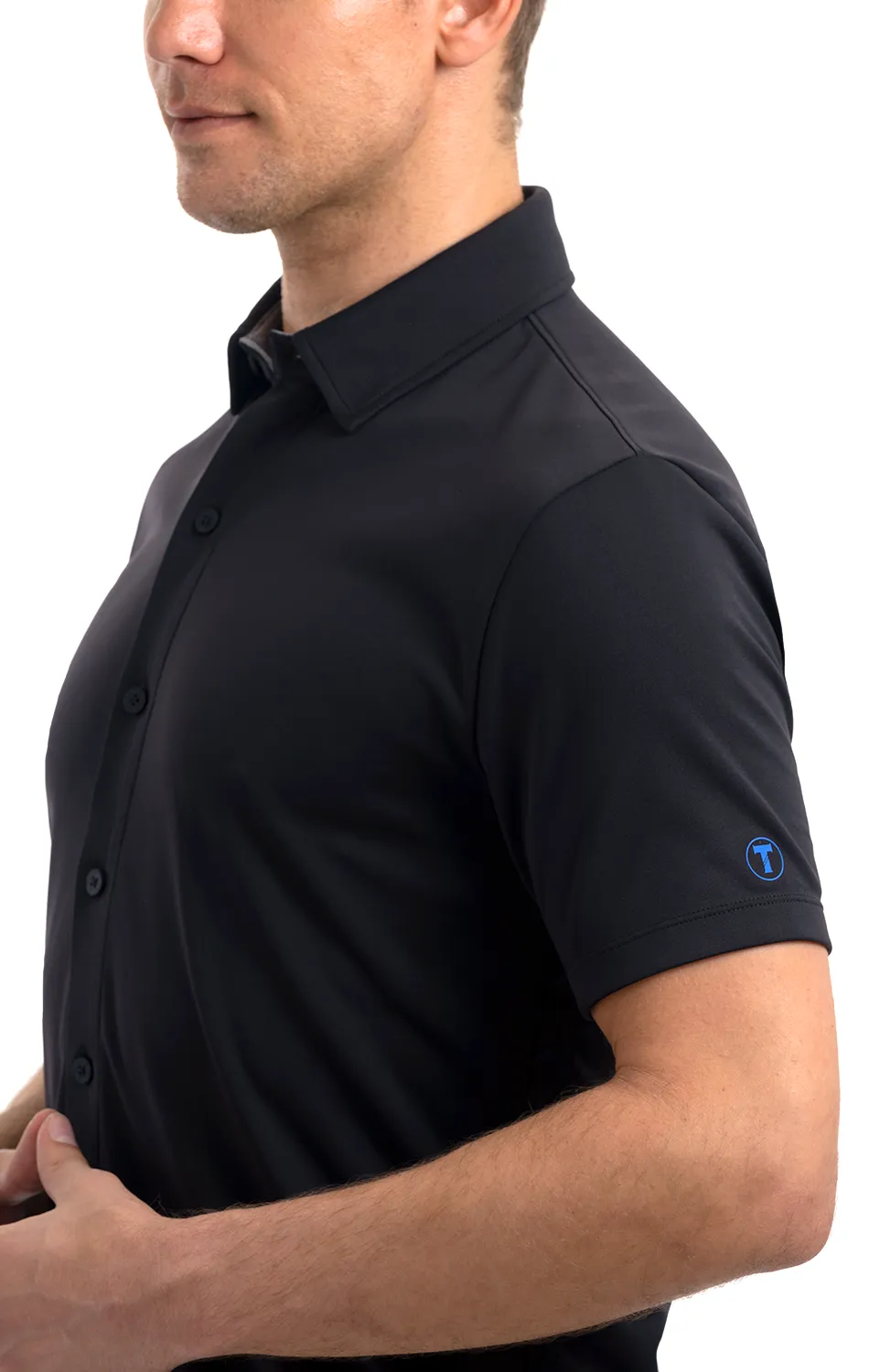 Performance Short Sleeve Button Down Polo